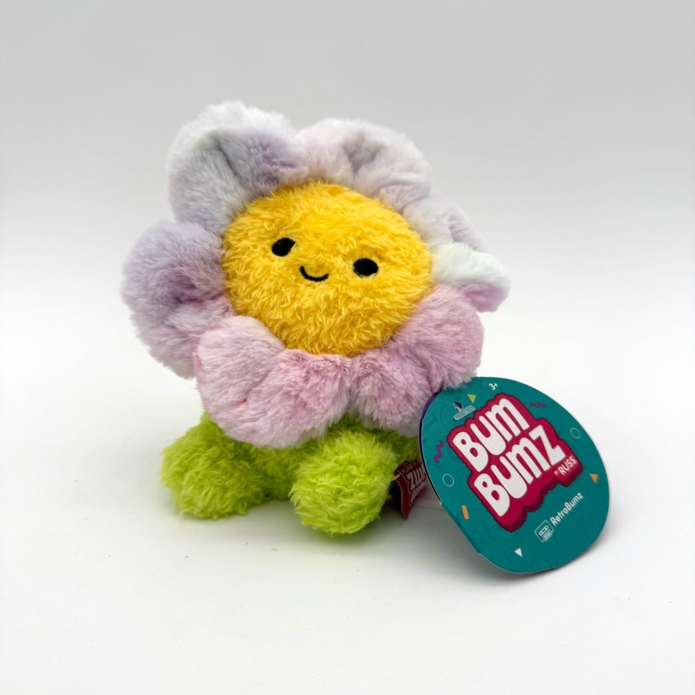 ✌️ Jess 🌸 the Flower Retro Bum Bumz 4.5" Kelly Toy NWT New Plush Beaded Kids